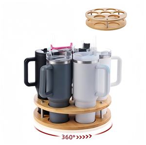 מתגלגל עץ מסתובב מארגן 30 עוז 40 עוז 40 עוז 40 מעלות צנופת 360 ° גביע - Product Image 1