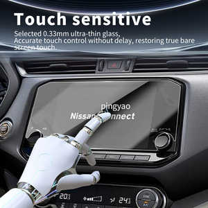 Adesivi per auto pannello digitale Carplay protezione dello schermo in vetro temperato pellicola protettiva accessori per veicoli per NISSAN <span class=keywords><strong>Terra</strong></span> 2024 - Product Image 4