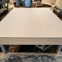 Panneaux muraux rainurés en contreplaqué à faible MOQ 4x8 18mm, panneaux muraux en bois, feuilles de placage Shiplap, feuilles de bois stratifiées pour intérieur, vente en gros