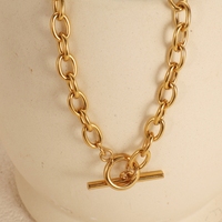 Bijoux fins en acier inoxydable étanche PVD 18k or coeur fermoir à ressort OT fermoir connecteur bricolage trombone O chaîne fabrication de collier