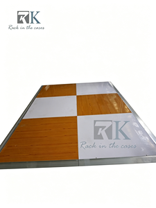 Panneau de sol de danse extérieur coloré à prix d'usine avec bord en aluminium pour décoration de mariage - Product Image 1
