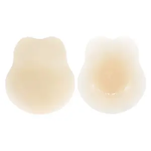 Silicone Solid Rabbit Ear Nipple Covers For Women Reusable Skin Breast Petals Adhesive Nippies Nipple Cover