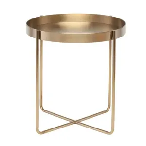 Table basse en métal élégante, cadre en acier robuste avec revêtement antirouille, idéale pour les salons et les bureaux - Product Image 5