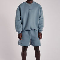 Ensemble de survêtement 100% coton pour homme, vêtements de Couple, Streetwear, survêtement vierge, Logo de gymnastique, Sweat à capuche en polaire, short, ensembles de Jogging