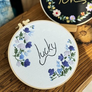 Main suspendu bricolage matériel paquet Lu broderie fleur Animal couronne <span class=keywords><strong>oiseau</strong></span> anglais <span class=keywords><strong>point</strong></span> <span class=keywords><strong>de</strong></span> <span class=keywords><strong>croix</strong></span> petite peinture suspendue - Product Image 4