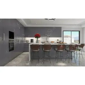 Supplier Customized Modern Designs High Gloss Lacquer Kitchen Cabinets