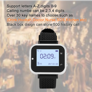 Hệ Thống Gọi Không Dây Tần Số 433.92 MHZ Đồng Hồ Đeo Tay Máy Nhắn Tin Nhận Người Phục Vụ Gọi Cho Nhà Hàng Dịch Vụ Bàn Đầy Đủ - Product Image 3