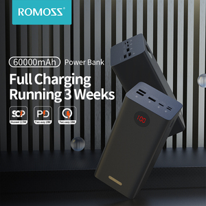 <span class=keywords><strong>ROMOSS</strong></span> แบตเตอรี่สำรอง3.7V/60000mAh 22.5W PD QC 3.0ชาร์จเร็<span class=keywords><strong>ว</strong></span>สองทาง - Product Image 1