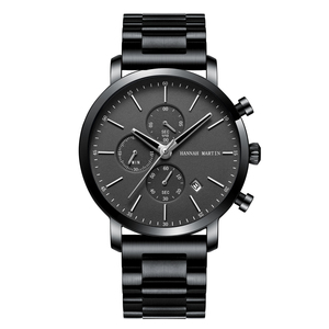 Montre à quartz pour homme HM 109, personnalisable avec logo, luxe, étanche, bracelet en acier inoxydable, montre-bracelet pour affaires - Product Image 6
