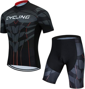 Maillots de cyclisme d'été personnalisés avec logo OEM ODM, ensembles de vêtements de sport à manches courtes, vêtements de vélo pour hommes, respirants, grandes tailles - Product Image 4