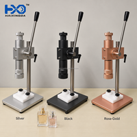 Machine de capsulage manuelle en gros pour flacons de parfum, scelleuse de bouchons de table avec hauteur réglable pour le sertissage des pompes