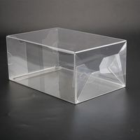 Boîte pliante en acétate en vente chaude, boîte d'emballage en plastique transparent personnalisée pour gâteaux, boîte en PVC transparente, boîtes cadeaux en plastique PET