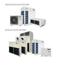 Système HVAC McQuay AHU pour laboratoire avec R410A, refroidissement et chauffage à haute pression statique, filtre lavable, traitement de l'air frais AHU