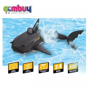 <span class=keywords><strong>Juguete</strong></span> de Tiburón a Control Remoto, Barco de Pesca Robótico Dorado - Product Image 3