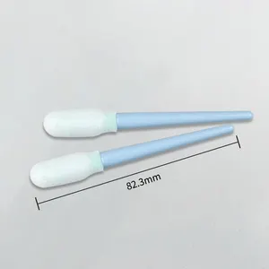 Industrie Wegwerp Cleanroom Ronde Hoofd Spons Foam Tip Printkop Schoon Wattenstaafje Stick Voor Elektronica Micro-Mechanische
