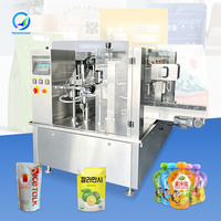 Machine de remplissage et de scellage horizontale OCEAN pour sachets préformés à bec verseur pour jus
