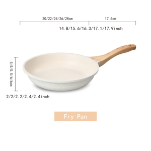 Juego de <span class=keywords><strong>ollas</strong></span> y sartenes de cerámica antiadherente con revestimiento antiadherente de buena calidad, juego de utensilios de cocina - Product Image 4