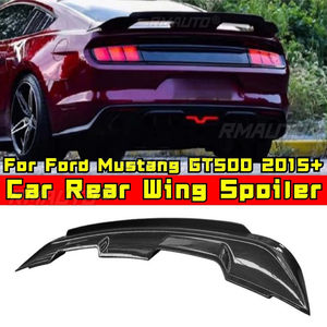 Alerón trasero de fibra de carbono real para Mustang, accesorios para Ford Mustang GT500 2015+, modificación del alerón trasero del coche. - Product Image 1