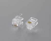 Cable de telefonía de 2 hilos rj11 blindado de pvc trenzado