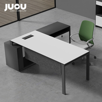 Bureau de direction en L le moins cher pour PDG, bureau informatique moderne avec tiroirs, mobilier de bureau en gros