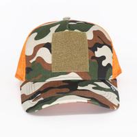 Topi Baseball 6-Panel Twill Camo Vintage Stylish Unisex, Desain Hip Hop Streetwear yang Dapat Disesuaikan, Patch Logo Kustom, Terstruktur, Motif Buah