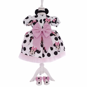 Robe de fête d'anniversaire personnalisée de haute qualité pour mariage, filles, bébé, printemps, moderne, luxe, en mousseline de soie, dentelle, motif 3D, longueur midi - Product Image 2