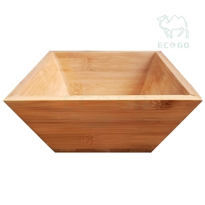 Salade de bambou écologique bol carré de nourriture bol de fruits en gros - Product Image 1