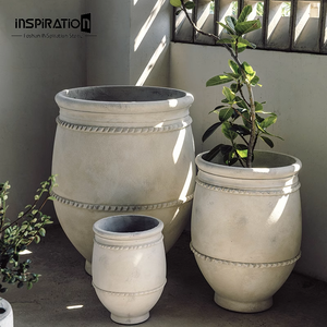 屋外セメントプランターコンクリートアンティーク花陶器大西洋スタイルガーデン - Product Image 3