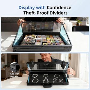 Boîte de rangement empilable pour cartes de sport, système d'organisation modulaire pour cartes à collectionner, présentoir pour cartes One Touch - Product Image 5