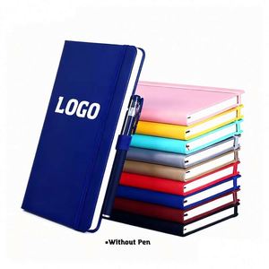 2025 <b>A5</b> Size PU Leather Notebook with Customized Logo Hardcover Style Colorful Lined Pages Sewing Binding Journal <b>Diary</b> Notepad - Product Image 1