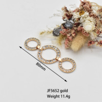 Gran Venta de cadena de diamantes de imitación hebilla de cadena de ropa hebilla de acero inoxidable de lujo personalizada para sujetador/Bikini/ropa de mujer