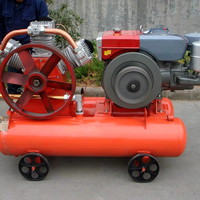 Compresseur d'air industriel portable diesel PLC à trois pistons, refroidi par eau, de bonne qualité chinoise, 3,5 m/min, modèle W2.85/5