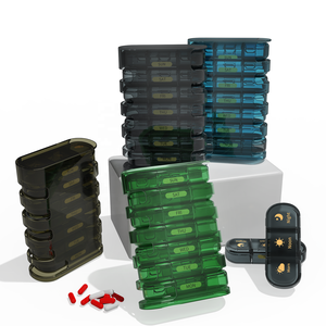 Pastillero semanal Gujia <span class=keywords><strong>de</strong></span> 21 compartimentos, material ABS + PP, estuche <span class=keywords><strong>de</strong></span> viaje portátil ecológico para organización <span class=keywords><strong>de</strong></span> medicina diaria - Product Image 6