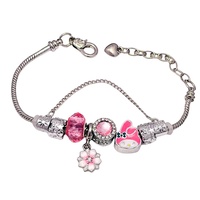 Untuk Perhiasan Tangan Sanrio Kuromi Gelang Fashion Unisex Aksesoris Hadiah dari Paduan Seng