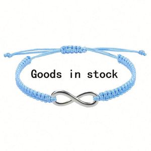 Hot Selling Newest Design Custom <b>Bracelet</b> Stainless Steel Adjustable Fiber Rope <b>Bracelet</b> <b>Infinity</b> Symbol <b>Bracelet</b> for Women - Product Image 3