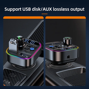2023 HG ที่ชาร์จในรถแบบ USB ขายดีเครื่องส่งสัญญาณ FM <span class=keywords><strong>5.3</strong></span> USB ชาร์จเร็วสำหรับรถยนต์ PD30W สำหรับ <span class=keywords><strong>iPhone</strong></span> - Product Image 5