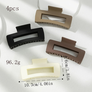 Juego de 4 Horquillas para el Cabello de Diseño Simple y Popular, Forma Geométrica de Lujo Ligero, Horquillas para Mujer con Estilo, Joyería de Moda al por Mayor - Product Image 6