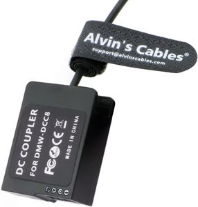 สายเคเบิลของอัลวิน DMW-DCC8 แบตเตอรี่จำลอง PD USB-C สายไฟแบบขด 12V อินพุต 8.4V เอาต์พุตสำหรับกล้องลูมิกซ์ - Product Image 4