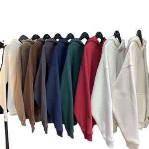 Yingling เสื้อฮู้ดแขนยาวผ้าฝ้าย100% ใหญ่โอเวอร์ไซส์แบบกำหนดเองไม่มีเชือก - Product Image 1