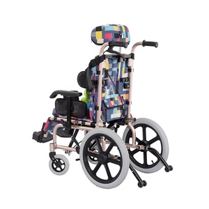 Silla de ruedas para niños CP, silla de ruedas plegable Manual de aluminio para niños y niños con parálisis cerebral, cochecito de bebé para necesidades especiales - Product Image 4