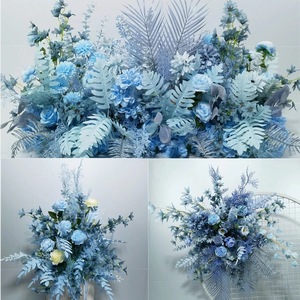 Bleu Simulation Fleur Romantique Style Européen Personnalisé Salle De Mariage De Mariage Hôtel Plafond Décoration Fleur - Product Image 2
