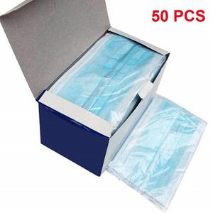 CE Caja C/50 Cubrebocas Tricapa Plisado Mascarilla Medica Desechable Masker Wajah Medis Sekali Pakai BFE99 - Product Image 5