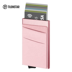 TILONSTAR TVC104 Minimalist Aluminium <b>Wallet</b> Anti-theft RFID Blocking Mens Pop up Credit Card <b>Holder</b> <b>Wallet</b> - Product Image 6