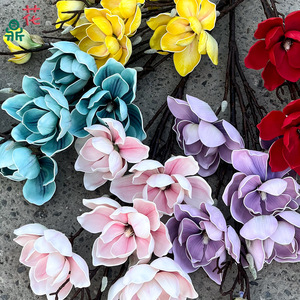Flores Artificiales de Magnolia, Flor de Seda, Decoración del Hogar, Estilo Wabi Sabi, Ecológico - Product Image 3