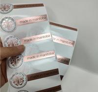 Stiker kemasan makanan mengkilap, Label segel Printer Label perak stiker kustom Logo tahan air untuk botol makanan