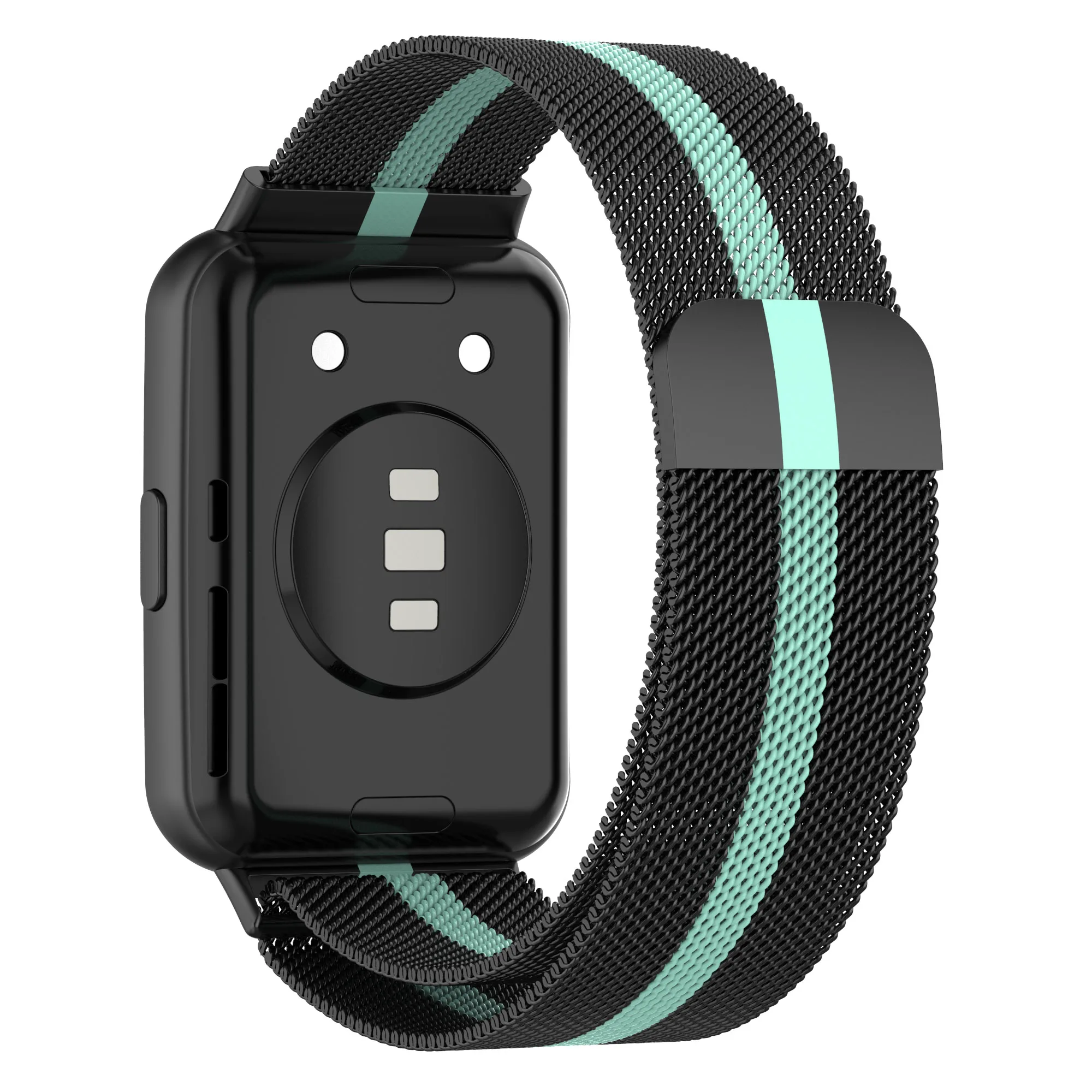 Black teal green