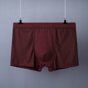Boxers pour hommes grande taille en modal et soie glacée, transparents, respirants, fins, pour l'été, sous-vêtements pour jeunes - Product Image 6