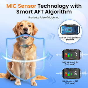 Dispositivo de entrenamiento de perros ultrasónico con pantalla LCD a Color de nuevo diseño, <span class=keywords><strong>Collar</strong></span> sin ladridos, vibración, descarga eléctrica, seguro, <span class=keywords><strong>Collar</strong></span> antiladridos - Product Image 3