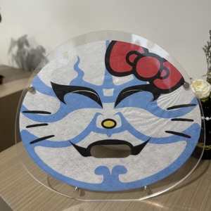 Op maat gemaakte bedrukte paardenvliegenmasker sheet voor kinderen, anime meisje design, aangepaste kleur & logo - Product Image 5