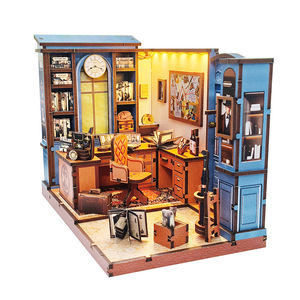 <span class=keywords><strong>Mystery</strong></span> Bookstore 3D LED Light Puzzle incandescente Mini legno artigianale regalo di natale per la decorazione della casa per i collezionisti - Product Image 5